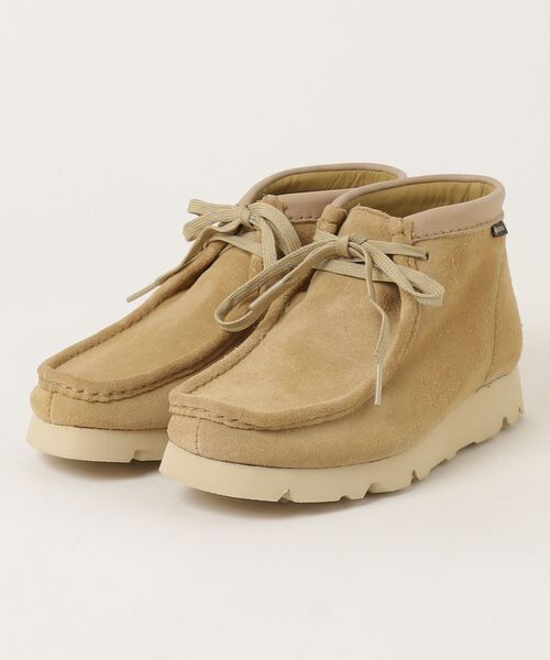 フトシ　クラークス ワラビー ゴアテックス スエード メープル ベージュ Clarks Wallabee.GTX 