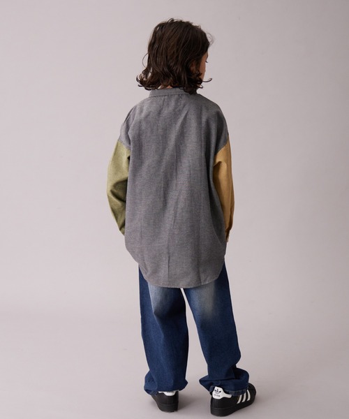 PAIRMANON STREET(ペアマノンストリート)の「【PAIRMANON STREET】アソート 長袖 布帛 ワンポイント 刺繍 シャツ(シャツ/ブラウス・キッズ・グリーン系その他/ブルー系その他/ベージュ系その他/ブラウン/イエロー系その他/ブルー/ブラック系その他/ブルー系その他3/ブラック系その他2/ライトベージュ・100/110/120/130/140/150/90/160)」の20枚目の写真