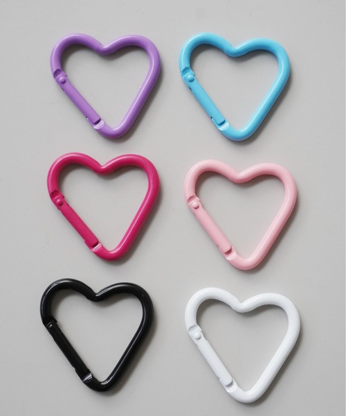 Port / ポート 】 2個セット ハート カラビナ キーホルダー