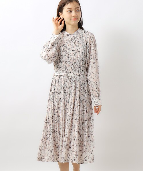 セール】≪XS-LLsize≫ エアリープリーツワンピース【洗濯機洗い