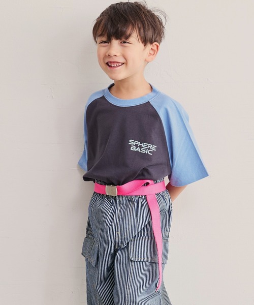 Life Support Products（ライフサポートプロダクツ）の「前後プリントラグランTシャツ（80～150cm）（Tシャツ/カットソー・キッズ・ワインレッド/ブルー/オレンジ/カーキ・80/130/95/140/150/90/100/110/120）」の3枚目の写真