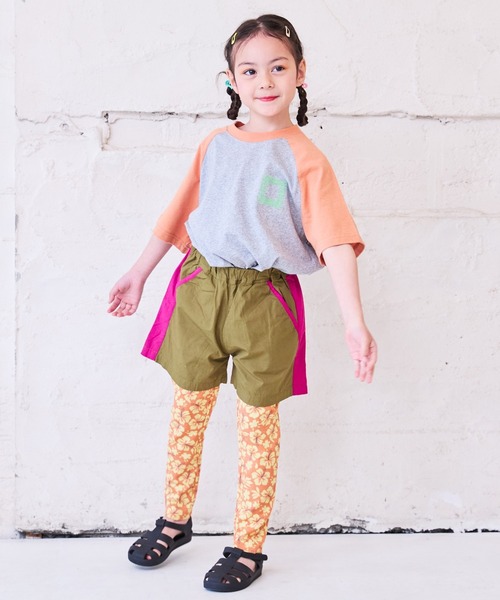 Life Support Products（ライフサポートプロダクツ）の「前後プリントラグランTシャツ（80～150cm）（Tシャツ/カットソー・キッズ・ワインレッド/ブルー/オレンジ/カーキ・80/130/95/140/150/90/100/110/120）」の21枚目の写真