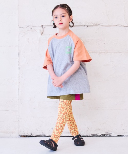 Life Support Products（ライフサポートプロダクツ）の「前後プリントラグランTシャツ（80～150cm）（Tシャツ/カットソー・キッズ・ワインレッド/ブルー/オレンジ/カーキ・80/130/95/140/150/90/100/110/120）」の22枚目の写真