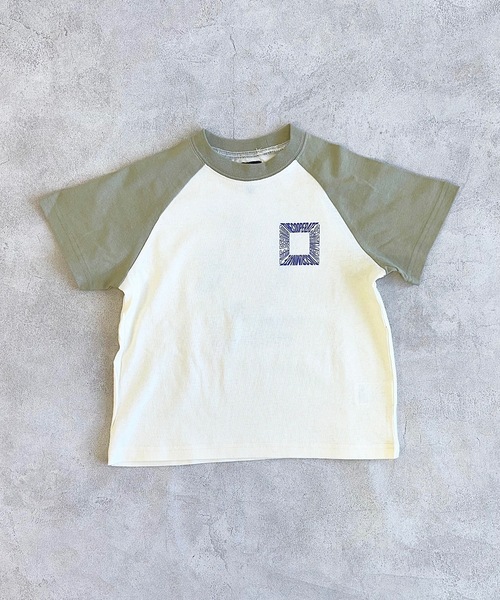 Life Support Products（ライフサポートプロダクツ）の「前後プリントラグランTシャツ（80～150cm）（Tシャツ/カットソー・キッズ・ワインレッド/ブルー/オレンジ/カーキ・80/130/95/140/150/90/100/110/120）」の11枚目の写真