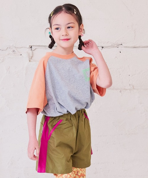 Life Support Products（ライフサポートプロダクツ）の「前後プリントラグランTシャツ（80～150cm）（Tシャツ/カットソー・キッズ・ワインレッド/ブルー/オレンジ/カーキ・80/130/95/140/150/90/100/110/120）」の20枚目の写真