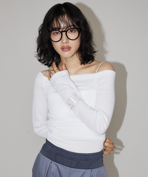 Aunt Marie's（アントマリーズ）の「ラウンドフレームメガネ/UVカット（メガネ・レディース・ブラウン/ブラック・FREE）」の8枚目の写真