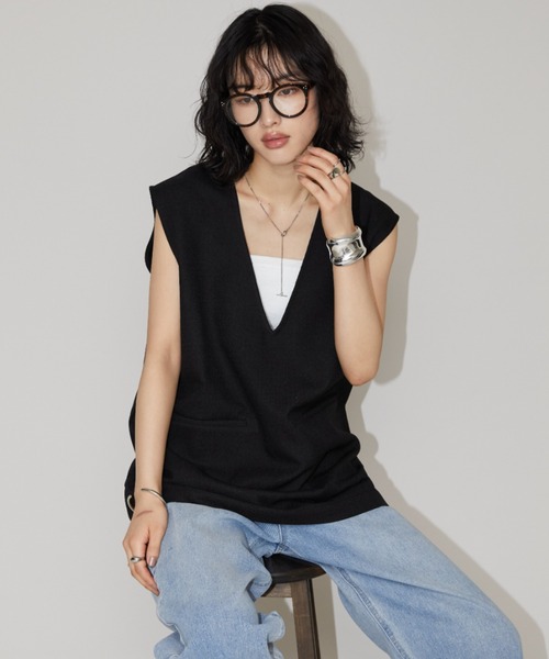 Aunt Marie's（アントマリーズ）の「ラウンドフレームメガネ/UVカット（メガネ・レディース・ブラウン/ブラック・FREE）」の13枚目の写真