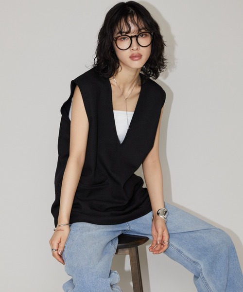 Aunt Marie's（アントマリーズ）の「ラウンドフレームメガネ/UVカット（メガネ・レディース・ブラウン/ブラック・FREE）」の15枚目の写真