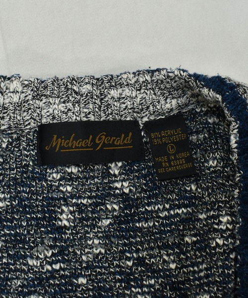 VINTAGE(ヴィンテージ)の「【ヴィンテージ古着】80-90's Michael Gerald 総柄 デザインニット カーディガン(カーディガン/ボレロ・メンズ・その他・LARGE)」の5枚目の写真