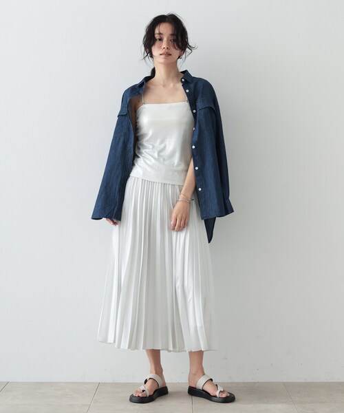 GALLEST（ギャレスト）の「シャイニーカップ付ベアトップ（チューブトップ・レディース・ブロンズ・38）」の9枚目の写真