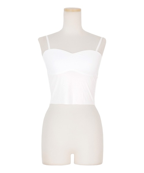 AMBIENT（アンビエント）の「カップインハートネックキャミソール（キャミソール・レディース・ブラック/ホワイト/モカ/グレー・FREE）」の6枚目の写真