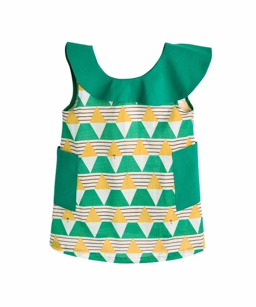 moimoln（モイモルン）の「ジオアンバランスワンピース（ワンピース・キッズ・イエロー・80ｃｍ/110cm/90cm/100cm）」の2枚目の写真