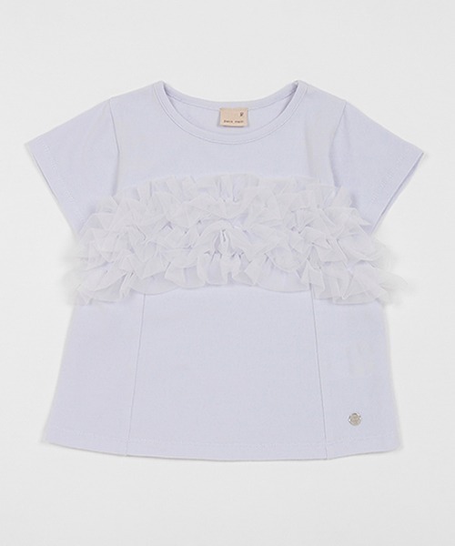 セール】【リンク】チュールフリルAラインTシャツ(キッズ)（Tシャツ