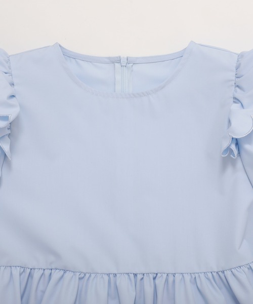 Fit more(フィットモア)の「スカラップエンジェルショルダーブラウス(シャツ/ブラウス・レディース・ネイビー/ホワイト/ブルー・FREE)」の15枚目の写真