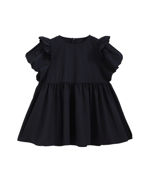 Fit more(フィットモア)の「スカラップエンジェルショルダーブラウス(シャツ/ブラウス・レディース・ネイビー/ホワイト/ブルー・FREE)」の10枚目の写真