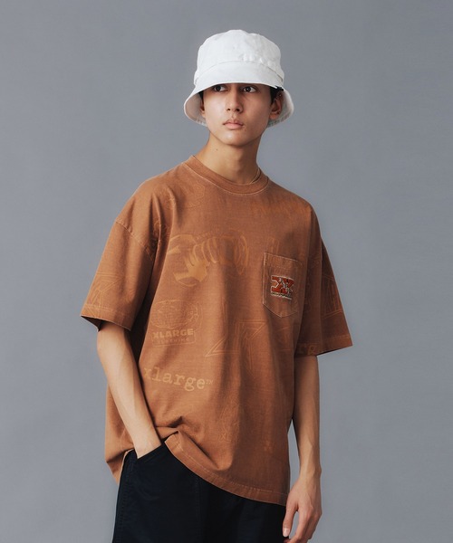 大人気 XLARGE ALLOVER PRINTED S/S POCKET TEE ディテール◎ XLARGE(エクストララージ)の「ALLOVER PRINTED S/S POCKET TEE