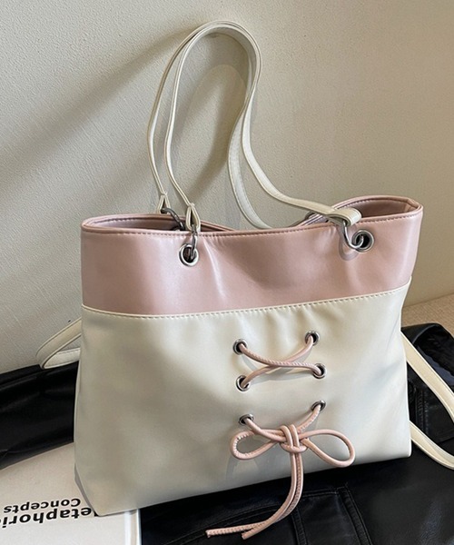∞直営買付∞ルネ Marie 可愛すぎるレッドミックスカラートート ブリックレッド レザー製 Trunkaroo トートミディアム