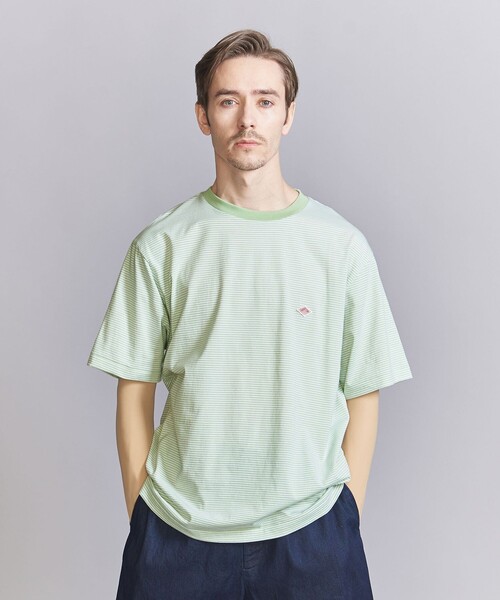 DANTON（ダントン）の「＜DANTON＞ ボーダー ショートスリーブ T