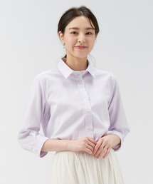 Pitta Re:)（ピッタリ）の「【Pitta Re:)】ふわっとガーゼシャツ 七分袖 綿100% レディースカジュアルシャツ（シャツ/ブラウス）」