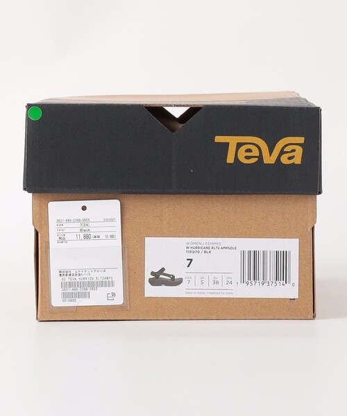 美品　teva サンタル　ブラック 27cm エックスエルティー2 アンプソール テバ Teva レディース ハリケーン エックスエルティー2 アンプ