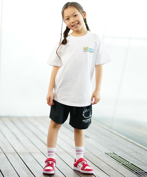 RUSTY(ラスティ)の「RUSTY/ラスティー キッズ ショーツ ハーフパンツ ニコちゃんマーク 964403(その他パンツ・キッズ・ブラック/カーキ・130cm/140cm/150cm/160cm)」の5枚目の写真