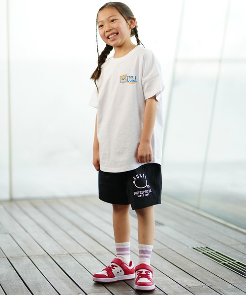 RUSTY(ラスティ)の「RUSTY/ラスティー キッズ ショーツ ハーフパンツ ニコちゃんマーク 964403(その他パンツ・キッズ・ブラック/カーキ・130cm/140cm/150cm/160cm)」の6枚目の写真