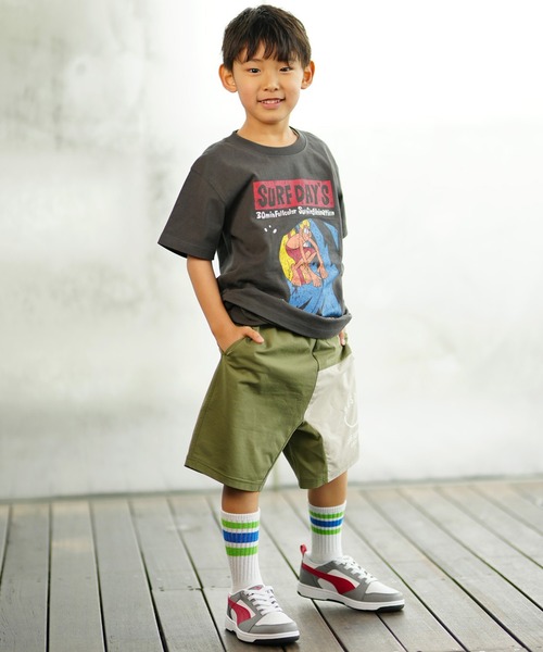 RUSTY(ラスティ)の「RUSTY/ラスティー キッズ ショーツ ハーフパンツ ニコちゃんマーク 964403(その他パンツ・キッズ・ブラック/カーキ・130cm/140cm/150cm/160cm)」の14枚目の写真