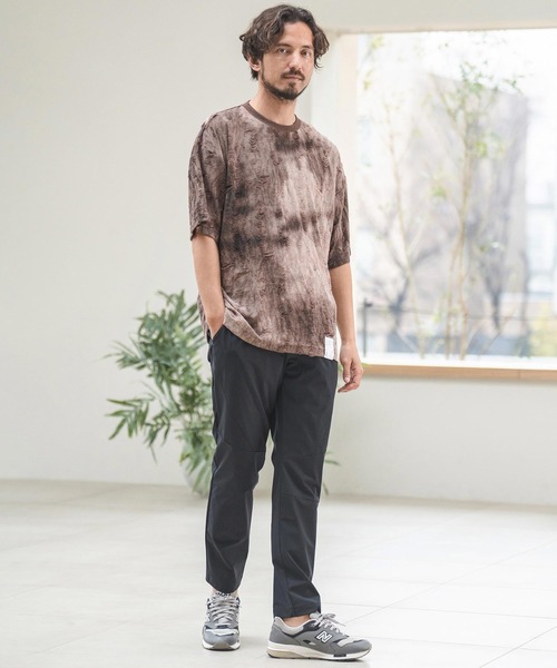 CAMBIO(カンビオ)の「mt9014- Spot dye Damage Short Sleeve Cut sew Tシャツ(Tシャツ/カットソー・メンズ・ブラウン・M/L)」の6枚目の写真