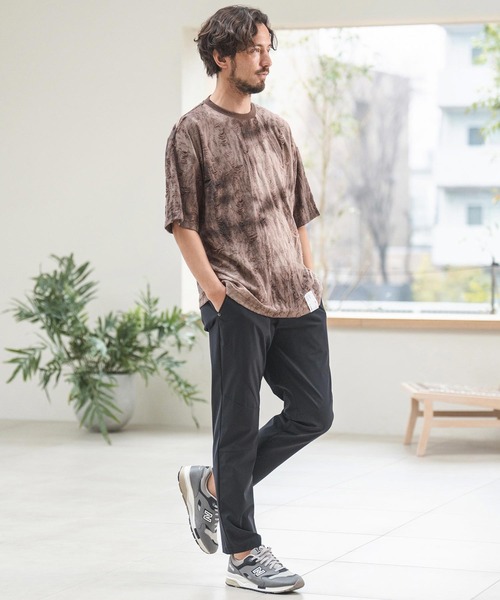 CAMBIO(カンビオ)の「mt9014- Spot dye Damage Short Sleeve Cut sew Tシャツ(Tシャツ/カットソー・メンズ・ブラウン・M/L)」の7枚目の写真