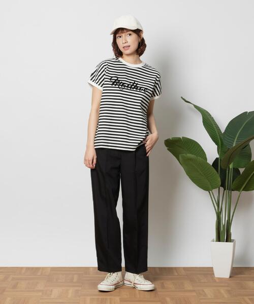 BACK NUMBER(バックナンバー)の「BACK NUMBER(バックナンバー)ハイウエストタックトラウザー(その他パンツ・レディース・グレー/ブラック/サックスブルー・L/M)」の17枚目の写真