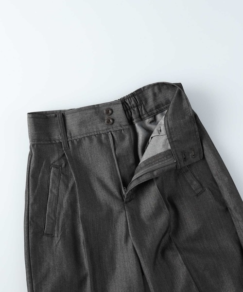 BACK NUMBER（バックナンバー）の「【BACK NUMBER】ハイウエストタックトラウザー（その他パンツ・レディース・グレー/ブラック/サックスブルー・L/M）」の5枚目の写真