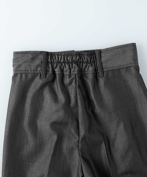 BACK NUMBER（バックナンバー）の「【BACK NUMBER】ハイウエストタックトラウザー（その他パンツ・レディース・グレー/ブラック/サックスブルー・L/M）」の6枚目の写真