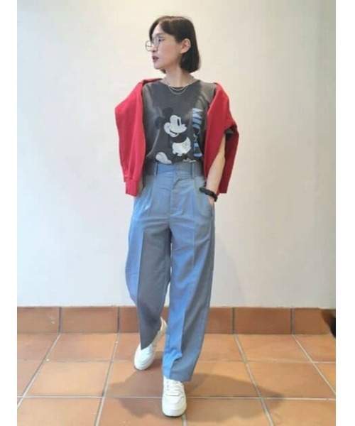 BACK NUMBER】ハイウエストタックトラウザー（その他パンツ