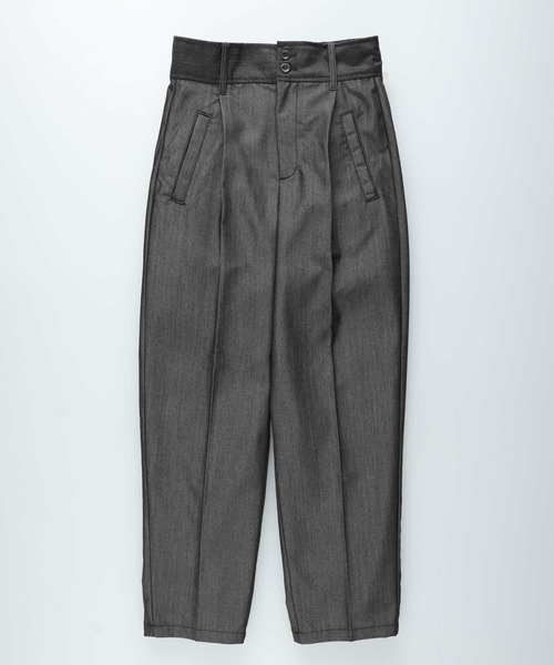 BACK NUMBER（バックナンバー）の「【BACK NUMBER】ハイウエストタックトラウザー（その他パンツ・レディース・グレー/ブラック/サックスブルー・L/M）」の11枚目の写真