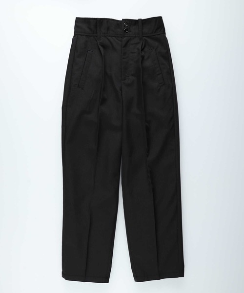 ETRO ハイウエストテーラードトラウザー 【関税込】 ローライズタックワイドトラウザーズ（スラックス）｜Didot