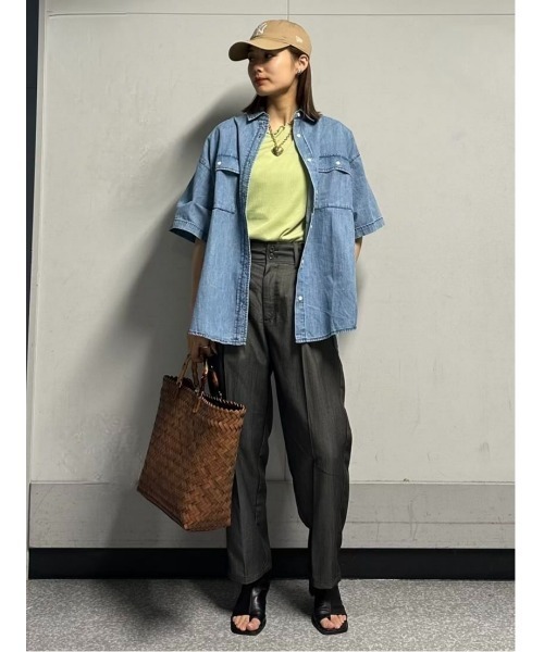 BACK NUMBER（バックナンバー）の「【BACK NUMBER】ハイウエストタックトラウザー（その他パンツ・レディース・グレー/ブラック/サックスブルー・L/M）」の14枚目の写真