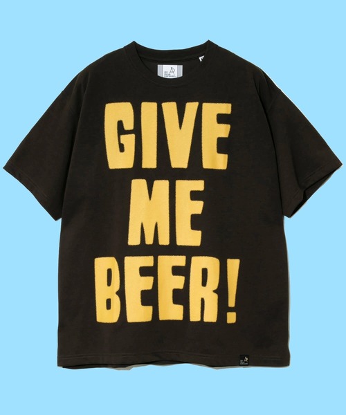 go slow caravan(ゴースローキャラバン)の「Drymix GIVE ME BEER! BIG TEE(Tシャツ/カットソー・メンズ・ブラック系その他2/ライム/ネイビー・MEDIUM/LARGE/X-LARGE)」の2枚目の写真