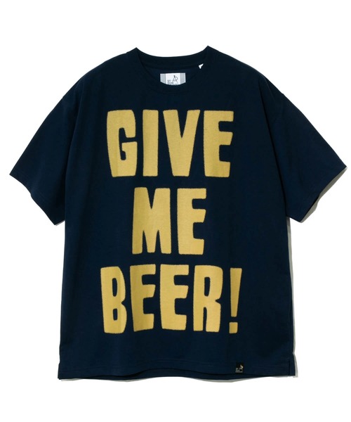 go slow caravan(ゴースローキャラバン)の「Drymix GIVE ME BEER! BIG TEE(Tシャツ/カットソー・メンズ・ブラック系その他2/ライム/ネイビー・MEDIUM/LARGE/X-LARGE)」の15枚目の写真