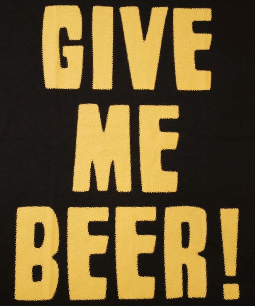 go slow caravan(ゴースローキャラバン)の「Drymix GIVE ME BEER! BIG TEE(Tシャツ/カットソー・メンズ・ブラック系その他2/ライム/ネイビー・MEDIUM/LARGE/X-LARGE)」の6枚目の写真