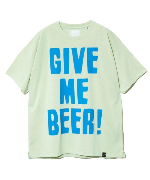 go slow caravan(ゴースローキャラバン)の「Drymix GIVE ME BEER! BIG TEE(Tシャツ/カットソー・メンズ・ブラック系その他2/ライム/ネイビー・MEDIUM/LARGE/X-LARGE)」の12枚目の写真