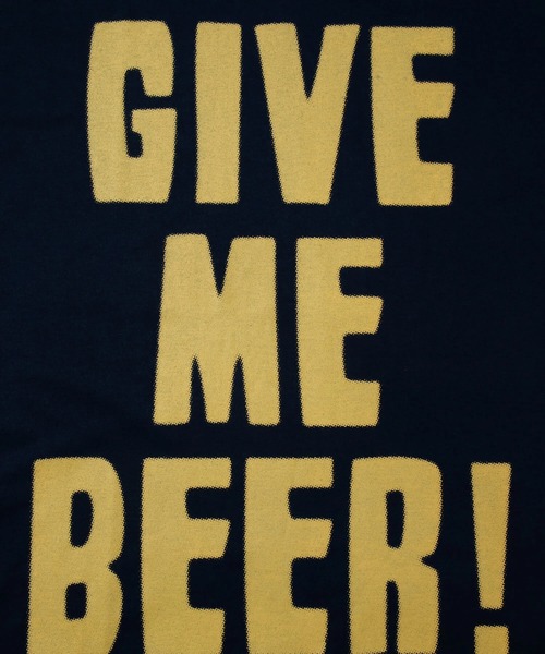 go slow caravan(ゴースローキャラバン)の「Drymix GIVE ME BEER! BIG TEE(Tシャツ/カットソー・メンズ・ブラック系その他2/ライム/ネイビー・MEDIUM/LARGE/X-LARGE)」の16枚目の写真