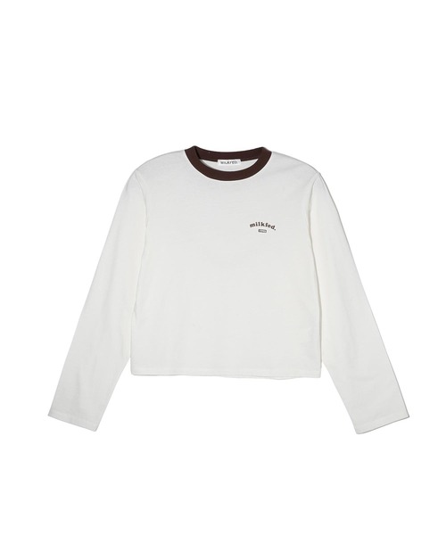 MILKFED.（ミルクフェド）の「ROUNDED HEART LOGO L/S TOP（Tシャツ/カットソー・レディース・ブラック/オリーブ/ホワイト・ONE SIZE）」の12枚目の写真