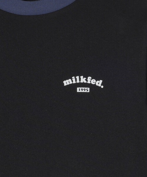 MILKFED.（ミルクフェド）の「ROUNDED HEART LOGO L/S TOP（Tシャツ/カットソー・レディース・ブラック/オリーブ/ホワイト・ONE SIZE）」の7枚目の写真