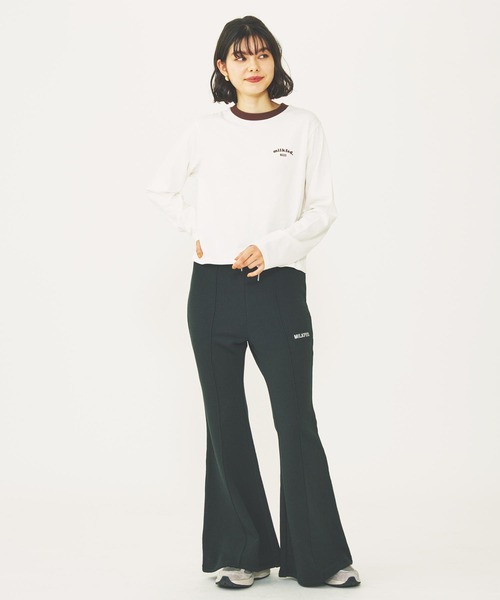 MILKFED.（ミルクフェド）の「ROUNDED HEART LOGO L/S TOP（Tシャツ/カットソー・レディース・ブラック/オリーブ/ホワイト・ONE SIZE）」の18枚目の写真