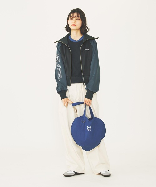 MILKFED.（ミルクフェド）の「ROUNDED HEART LOGO L/S TOP（Tシャツ/カットソー・レディース・ブラック/オリーブ/ホワイト・ONE SIZE）」の11枚目の写真