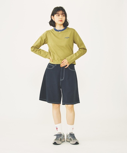 MILKFED.（ミルクフェド）の「ROUNDED HEART LOGO L/S TOP（Tシャツ/カットソー・レディース・ブラック/オリーブ/ホワイト・ONE SIZE）」の15枚目の写真
