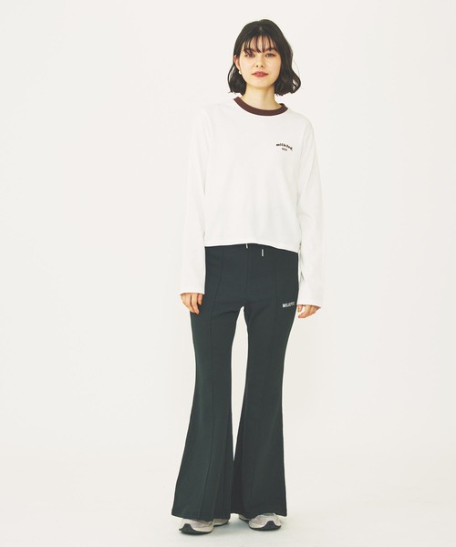 MILKFED.（ミルクフェド）の「ROUNDED HEART LOGO L/S TOP（Tシャツ/カットソー・レディース・ブラック/オリーブ/ホワイト・ONE SIZE）」の8枚目の写真