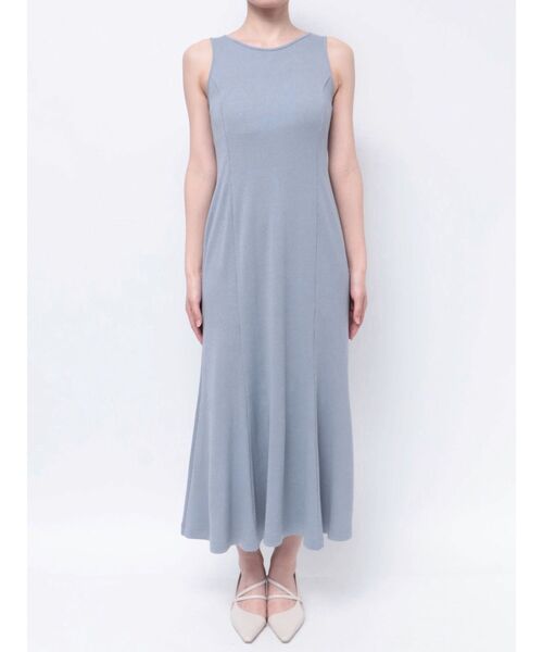 LAGUNAMOON（ラグナムーン）の「リブカットナローフレアワンピース（ワンピース・レディース・モカ/ブルー/ブラック・SMALL/MEDIUM）」の5枚目の写真