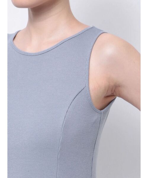 LAGUNAMOON（ラグナムーン）の「リブカットナローフレアワンピース（ワンピース・レディース・モカ/ブルー/ブラック・SMALL/MEDIUM）」の9枚目の写真