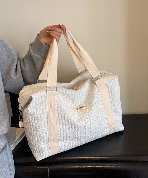 shopnikoniko(ショップニコニコ)の「トラベルバッグ ボストン 大容量 キャリー オンバッグ かわいい 旅行 軽量 ボストンバッグ(スーツケース/キャリーバッグ・レディース・ホワイト/ピンク/ブラック・フリー)」の19枚目の写真